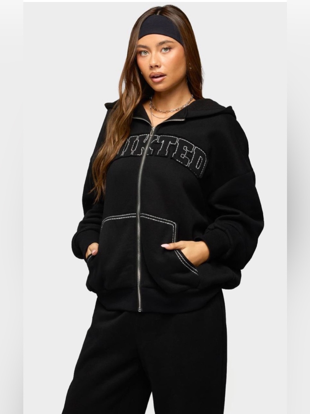 EDIKTED Forever Edikted Oversized Hoodie size medium.